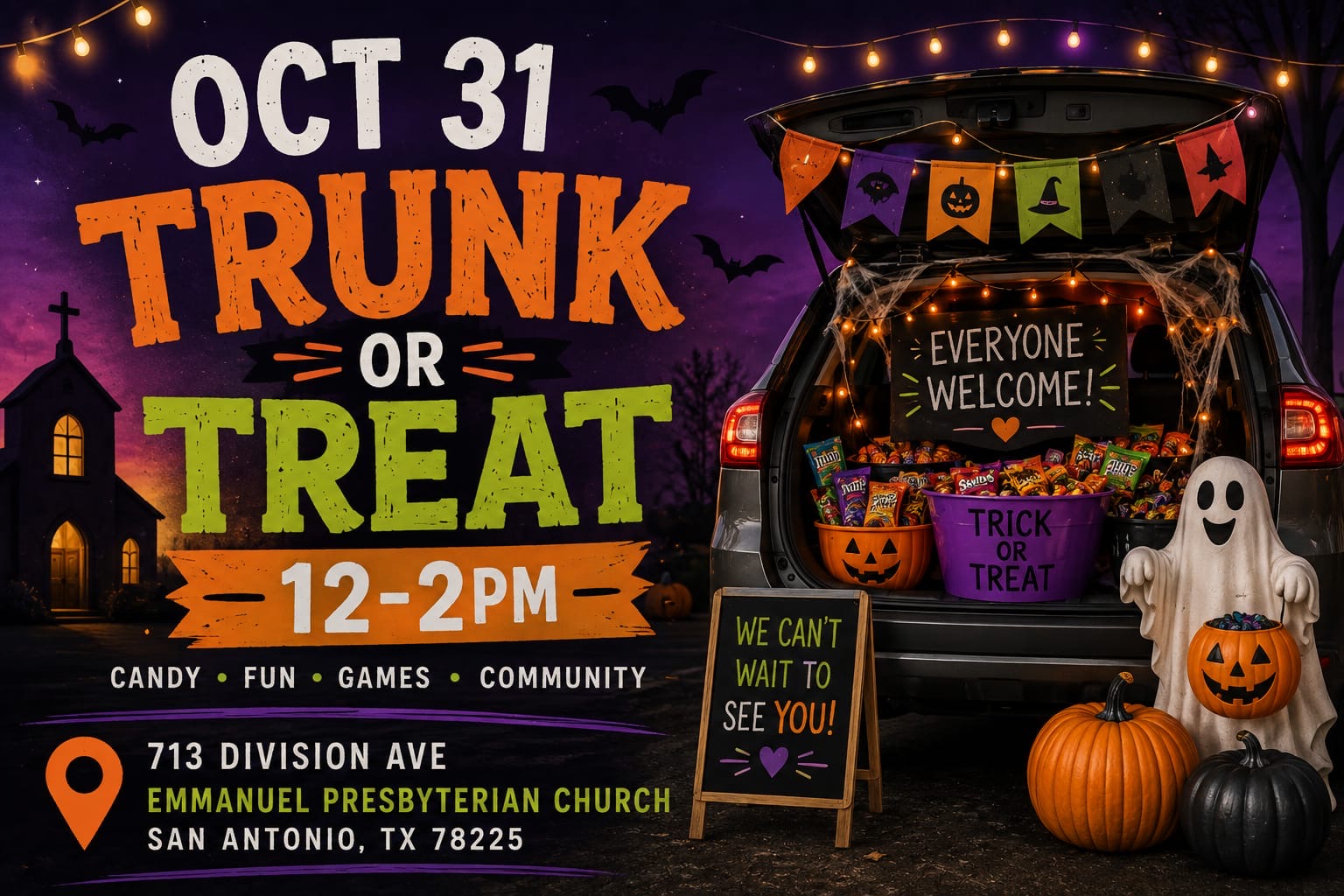 Dulces en Autos (Trunk or Treat)